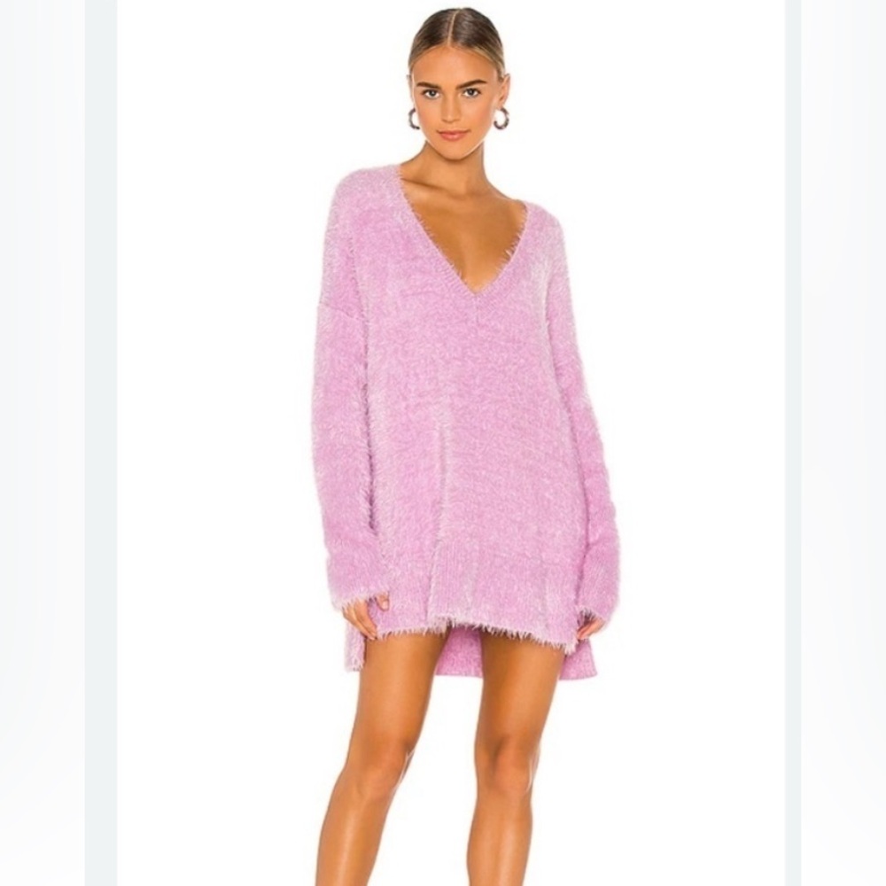 Show Me Your MuMu Pink Sweater Dress
